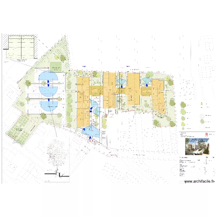 Butte blanche video protection masse. Plan de Butte blanche video protection masse. Plan de