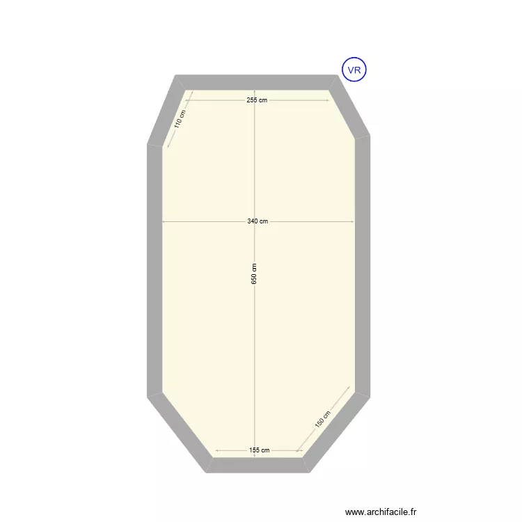 PISCINE BRIGNOLES. Plan de 