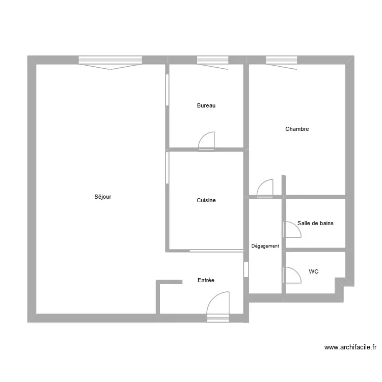 Plan SKENDEROFF. Plan de 7 Pièces et 71 m²