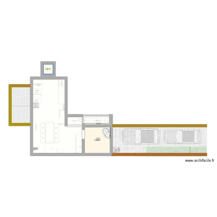 erwan ranson. Plan de 7 pièces et 45 m2