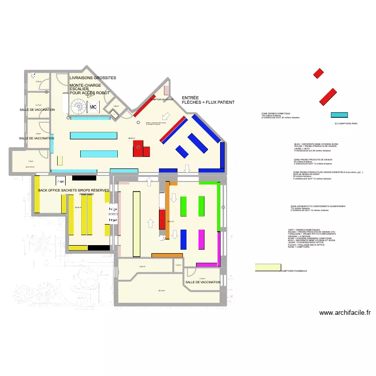 Plan pharmacie Enti&egrave;re 7. Plan de 