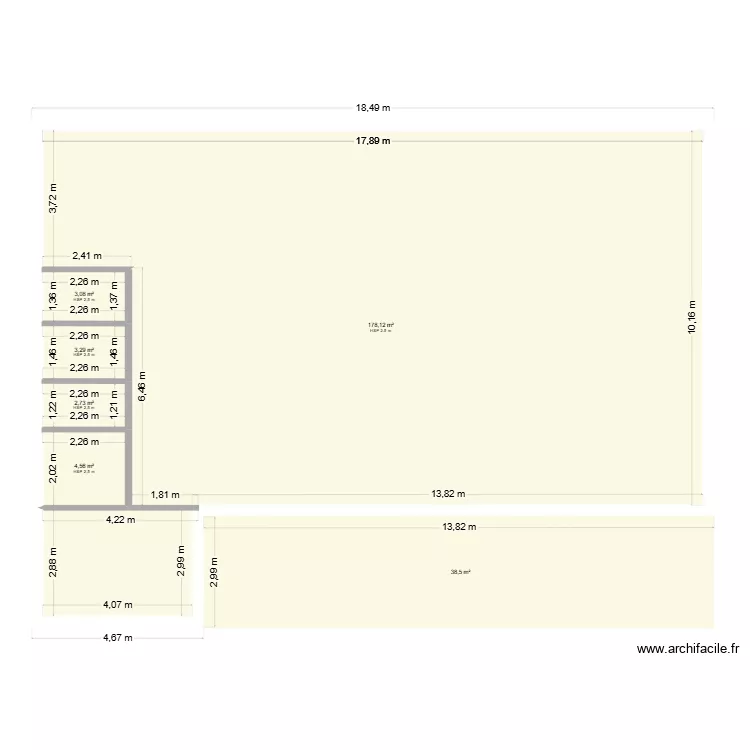 Projet FDES. Plan de 6  et 230 m²