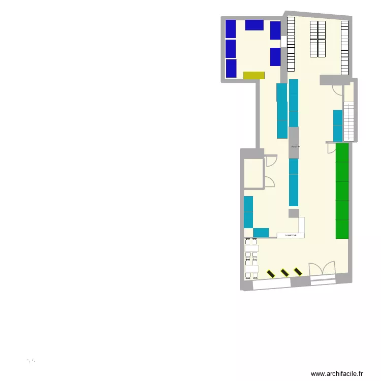 81 Victor Hugo V4. Plan de 1 pièce et 162 m²
