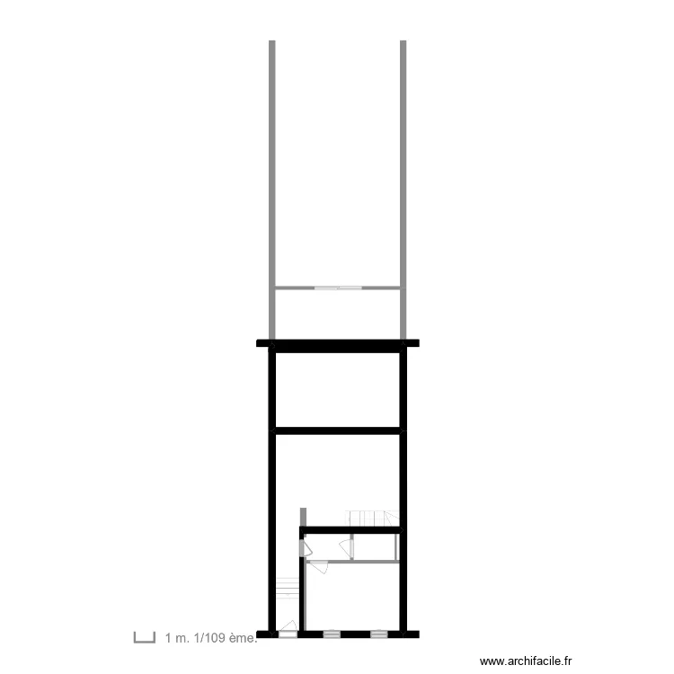 plan 2 morphologie. Plan de 1  et 63 m²
