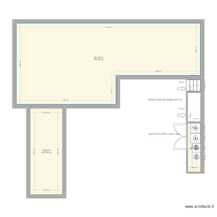 BUANDERIE. Plan de 0 pièce et 0 m2