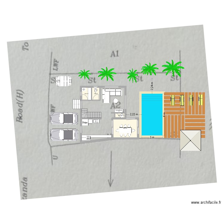 hikka. Plan de 4 pièces et 15 m2