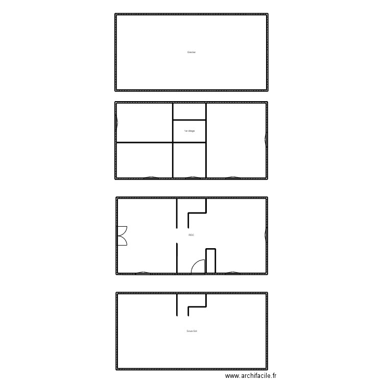 couhé COTATINO. Plan de 10 pièces et 228 m2