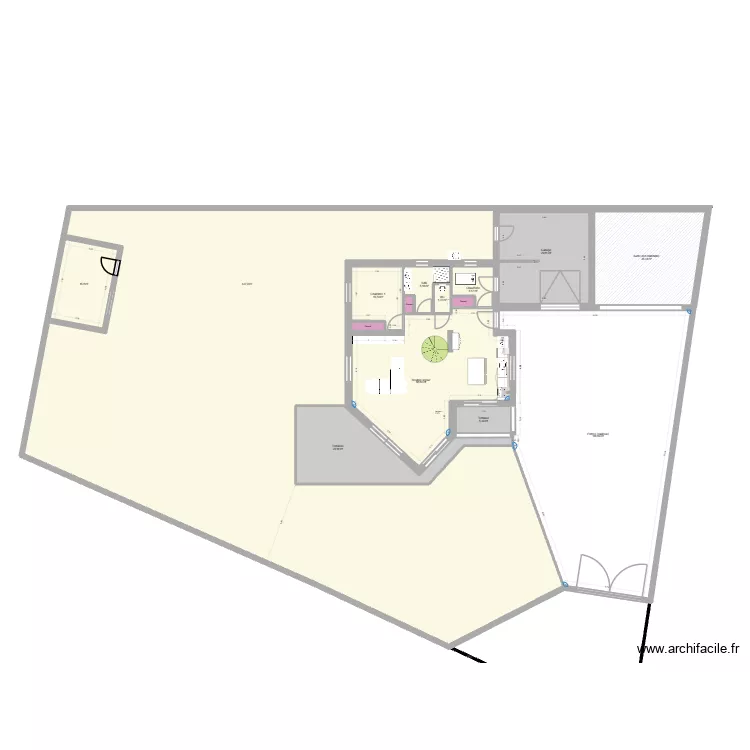 Maison Ardeche. Plan de 29 pièces et 1006 m²