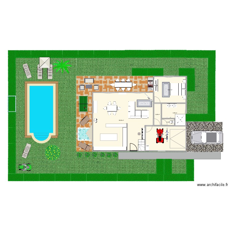 RDC. Plan de 0 pièce et 0 m2