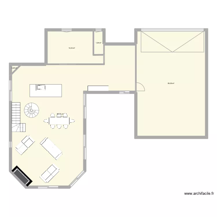 projet rdc. Plan de 0 pièce et 0 m2