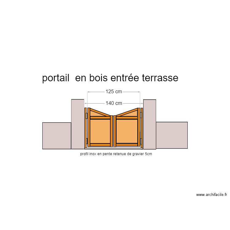 portail bois terrasse Cossonay . Plan de 0 pièce et 0 m2