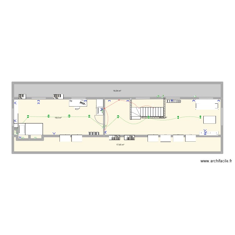 Perez v06_Plans exécution. Plan de 4 pièces et 78 m2
