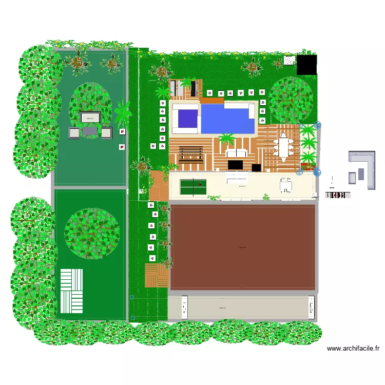 Ext&eacute;rieur mont Vernon 3 vol 74. Plan de 