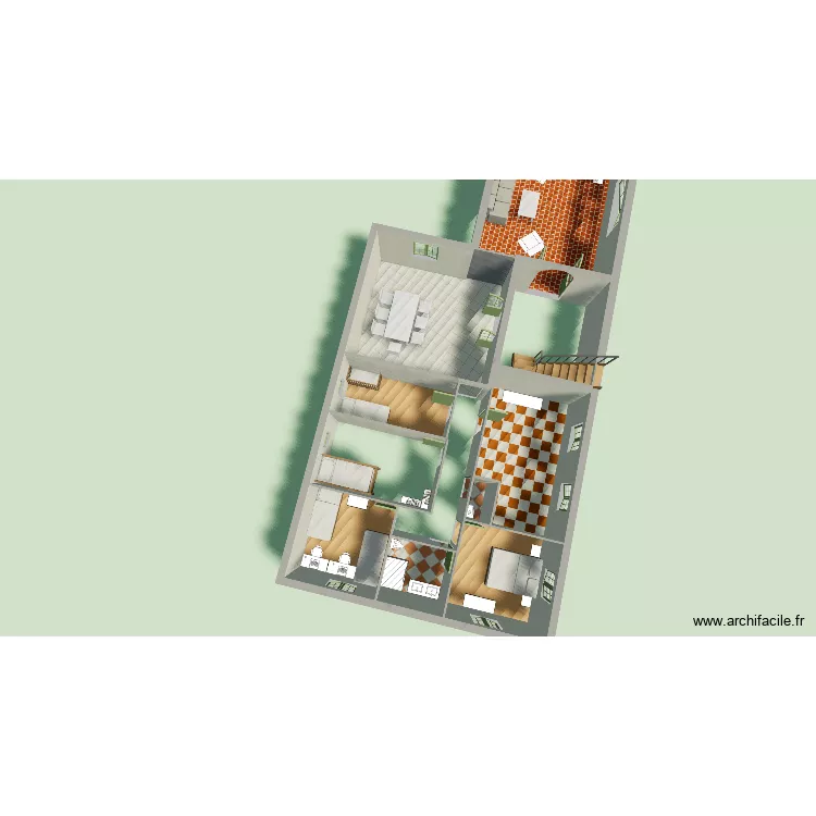 Hacienda projet 2. Plan de 8  et 110 m²