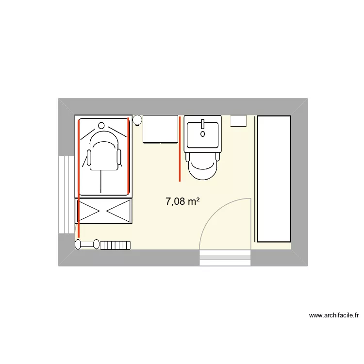 PROJET 2. Plan de 1  et 7 m²