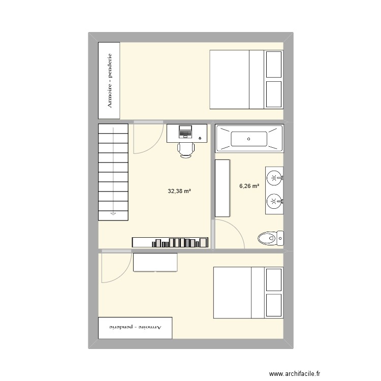 étage 2. Plan de 0 pièce et 0 m2
