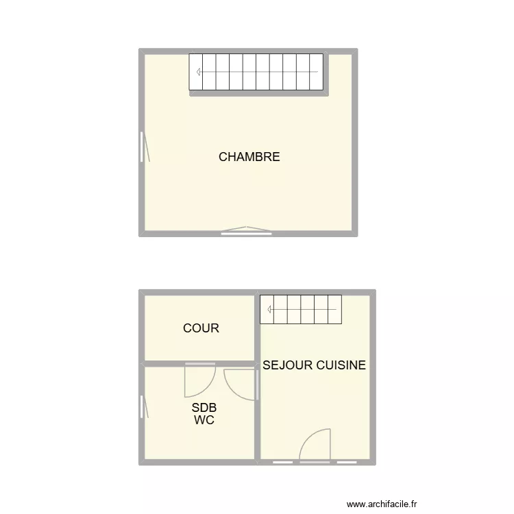 MILHAUD APPART AMIANTE. Plan de 