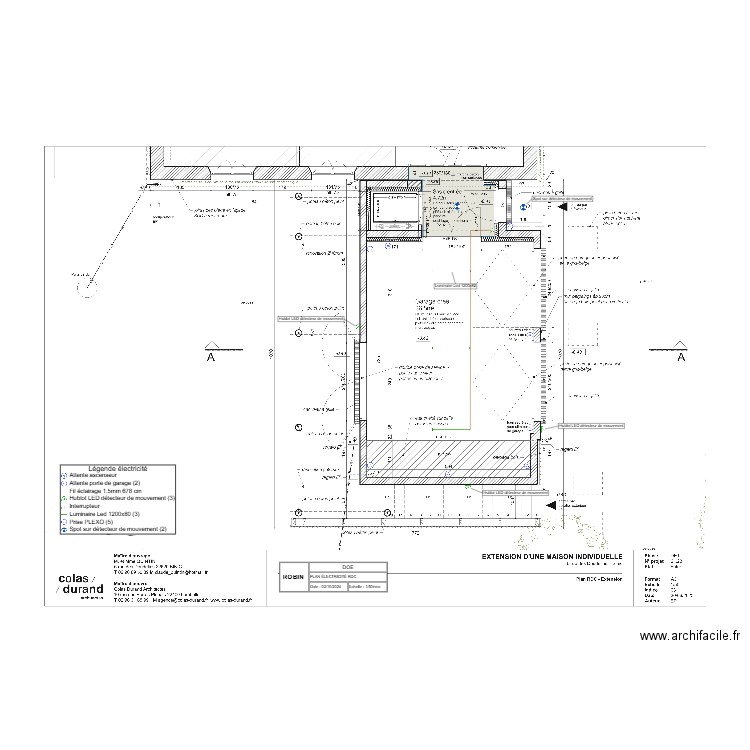 QUINTIN_BINIC_ELEC_RDC EXTENSION. Plan de 0 pièce et 0 m2
