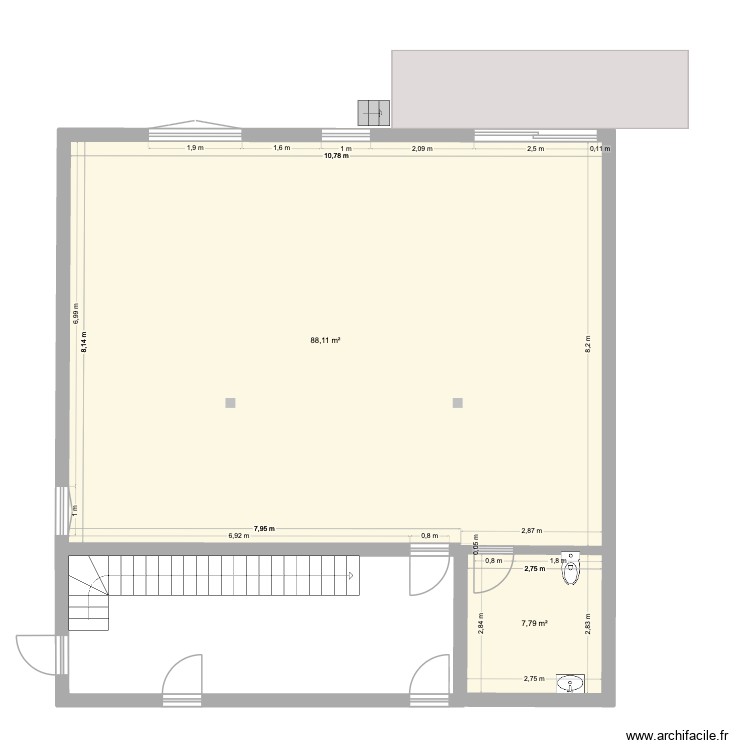Local 4 Informatique. Plan de 0 pièce et 0 m2