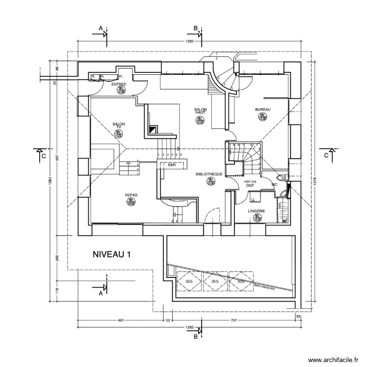 Joudan Etage 1. Plan de Joudan Etage 1. Plan de