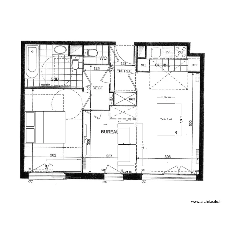 Franconville Burger. Plan de 