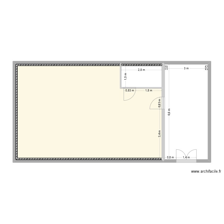 SinBO. Plan de 5 pièces et 83 m2