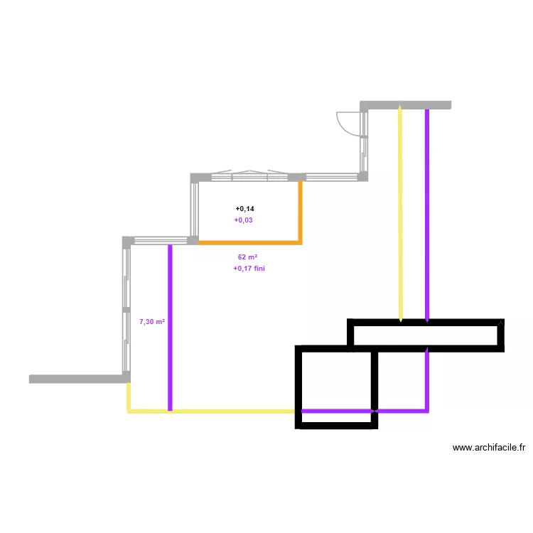 terrasse mortagne. Plan de 