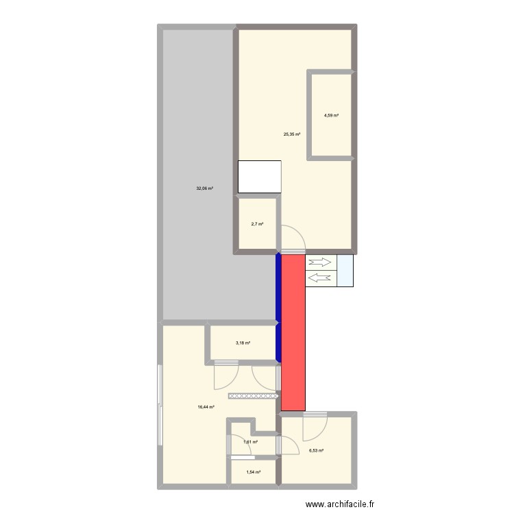 YetSing Ppt. Plan de 9 pièces et 94 m2