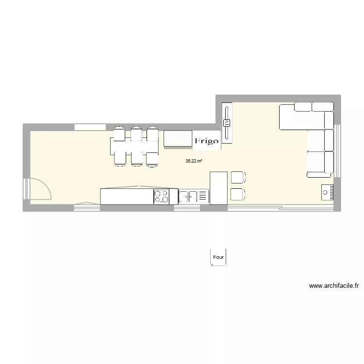 maison archette v2. Plan de 1 et 36 m² maison archette v2. Plan de 1 et 36 m²