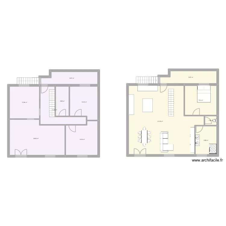 Plan maison Drusenheim. Plan de 12 pièces et 186 m²