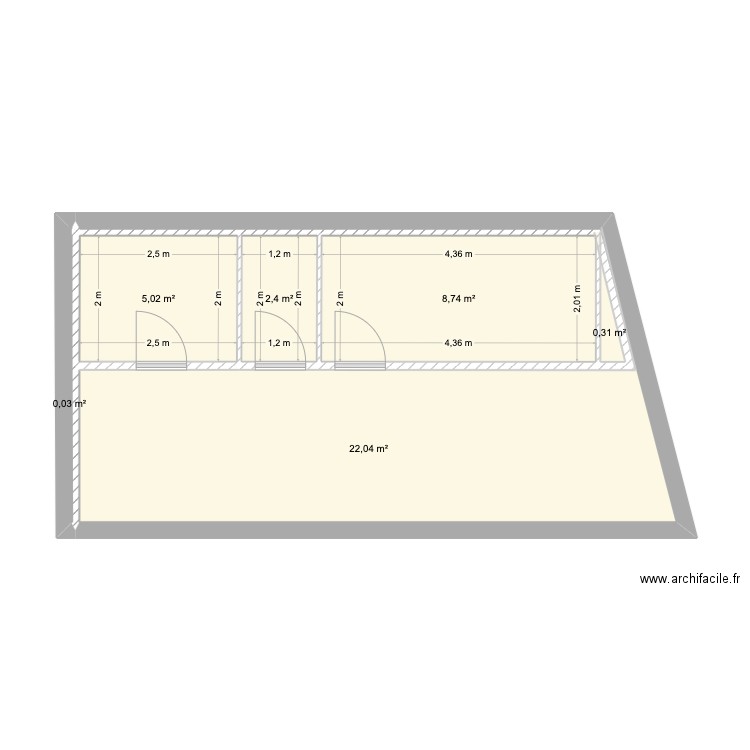FILTROPTA Rdc. Plan de 6 pièces et 39 m2