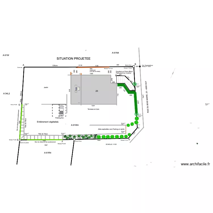 regularisation. Plan de 10  et 1106 m²
