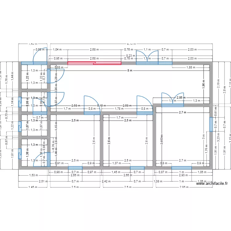 Projet BELOK Tati N°2 Plan. Plan de 8 Pièces et 45 m² Projet BELOK Tati N°2 Plan. Plan de 8 Pièces et 45 m²