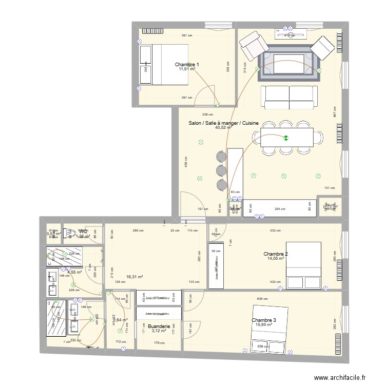 SAINT_NICOLAS_D. Plan de 12 pièces et 112 m2