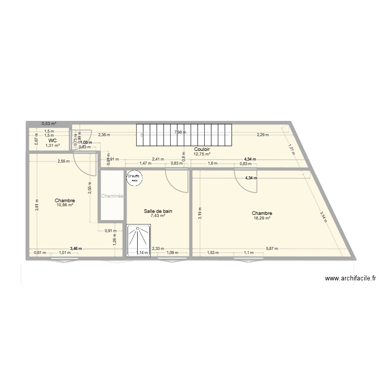 Grand gite côtes. Plan de 11 pièces et 99 m2