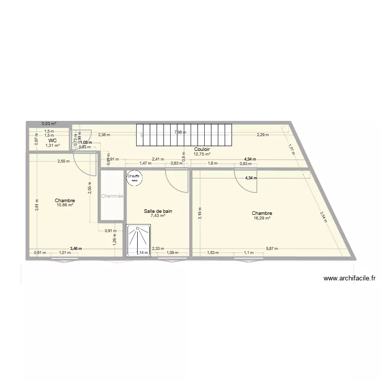 Grand gite c&ocirc;tes. Plan de 