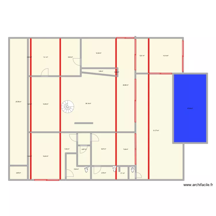 plam de petit1 etage 2. Plan de 