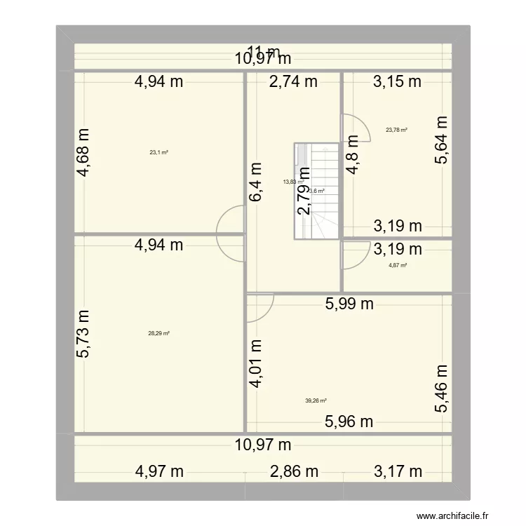 LA FONDERIE V1. Plan de 11  et 273 m²