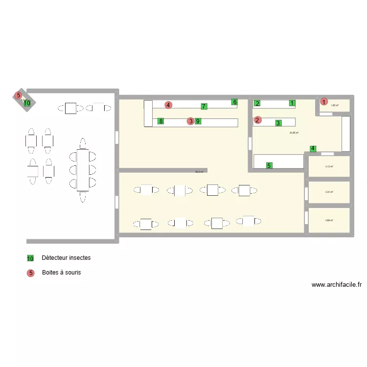 LE PAIN QUOTIDIEN. Plan de 7 et 134 m² LE PAIN QUOTIDIEN. Plan de 7 et 134 m²