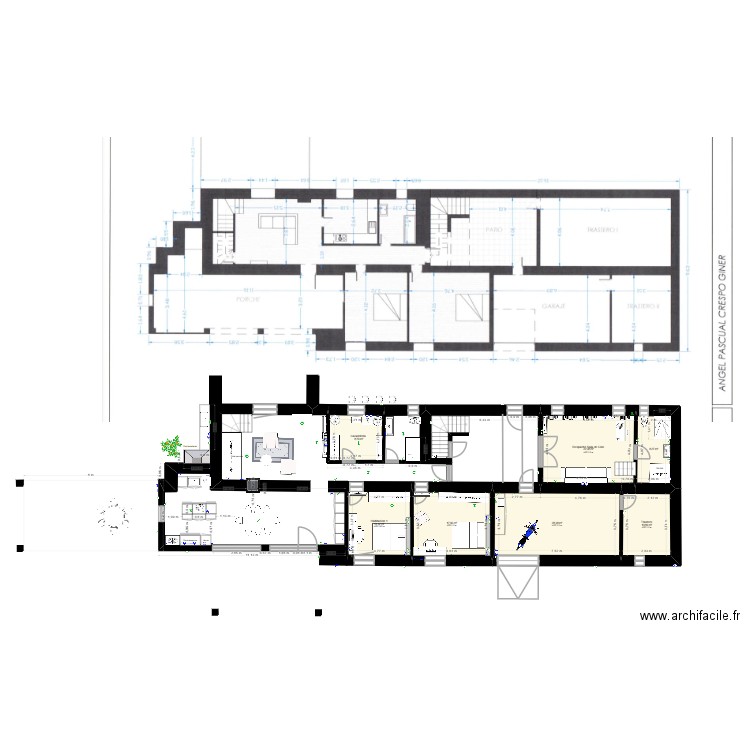 Bal Lau 4a Planta baja  5. Plan de 7 pièces et 111 m2