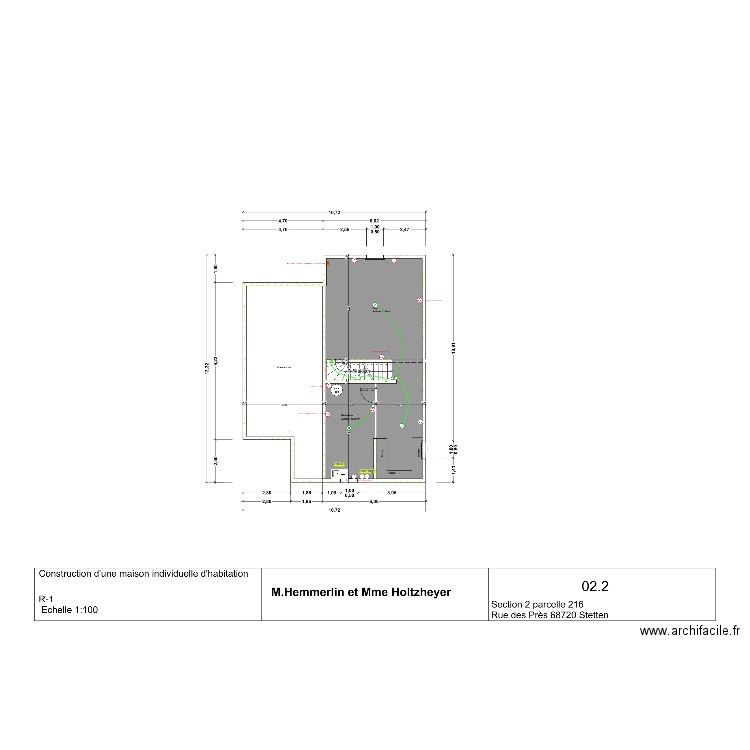 Plan électrique HEMMERLIN / HOLTZHEYER. Plan de 0 pièce et 0 m2