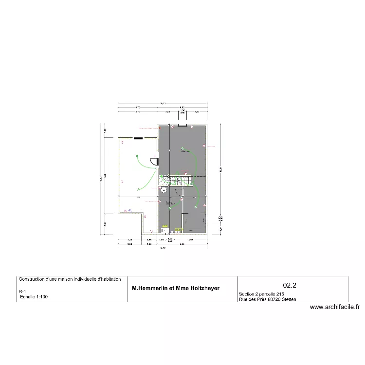 Plan &eacute;lectrique HEMMERLIN / HOLTZHEYER. Plan de 