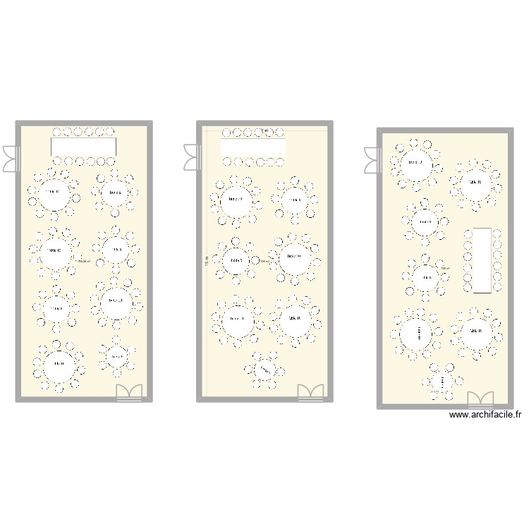 Plan salle mariage. Plan de 0 pièce et 0 m2