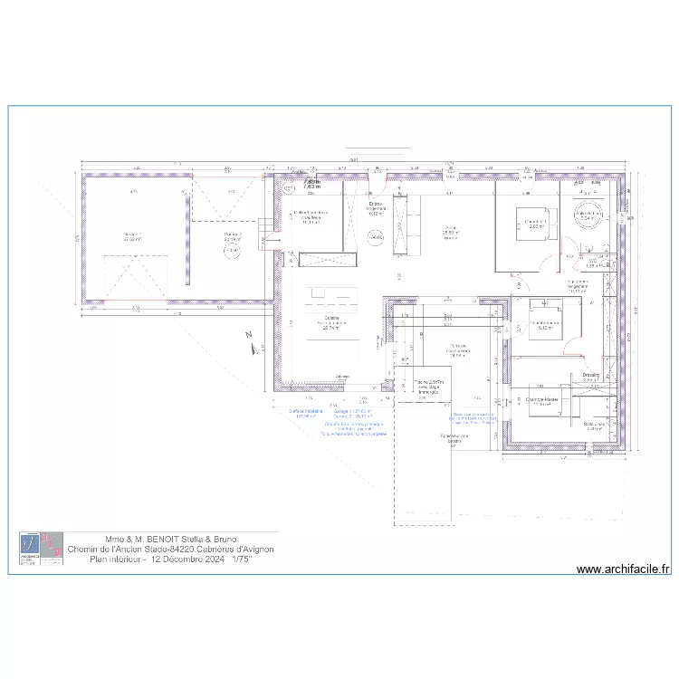 cabri&egrave;res. Plan de 