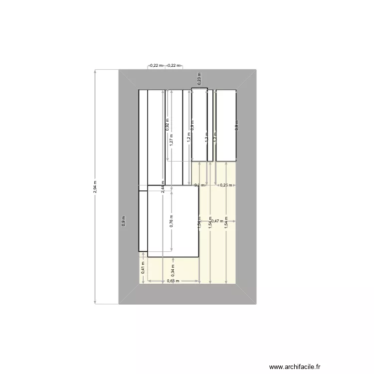 Panneaux CH3. Plan de 