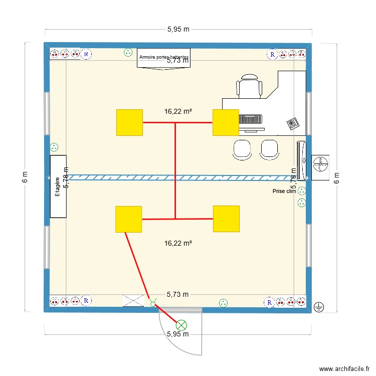 ESSAI - GUERITE SBTP - FOORD SARAH. Plan de 2 pièces et 32 m2