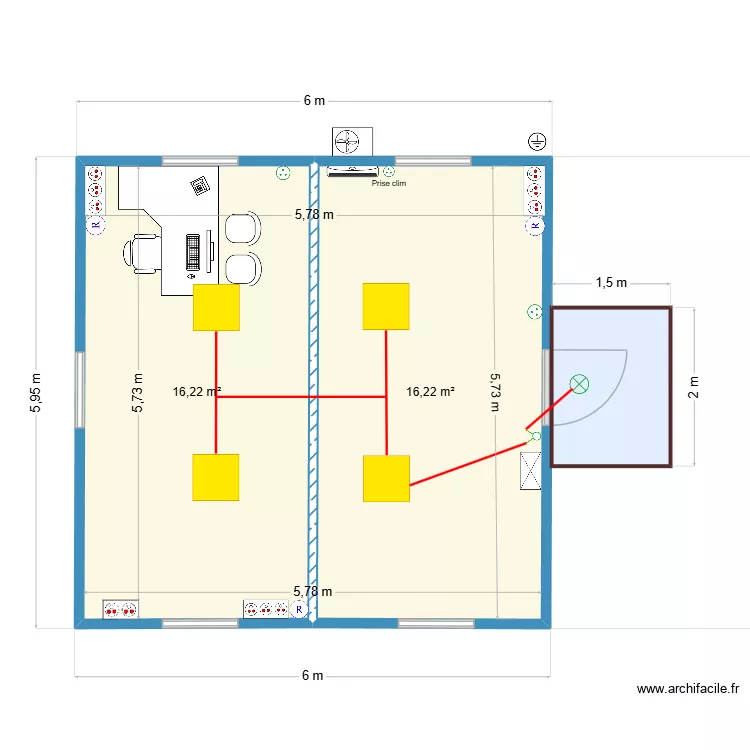 ESSAI - GUERITE SBTP - FOORD SARAH. Plan de 