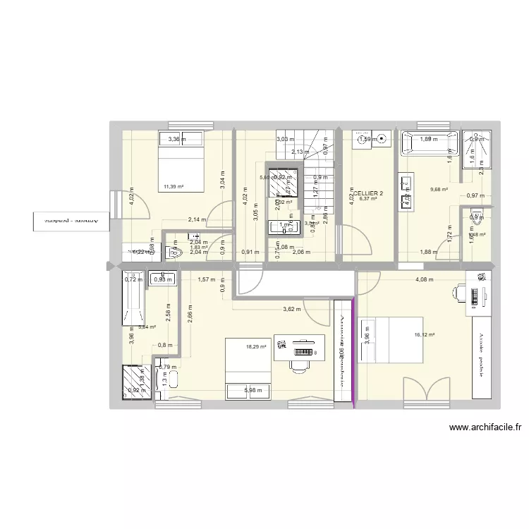 MAISON UR ONEA V17. Plan de 11  et 82 m²