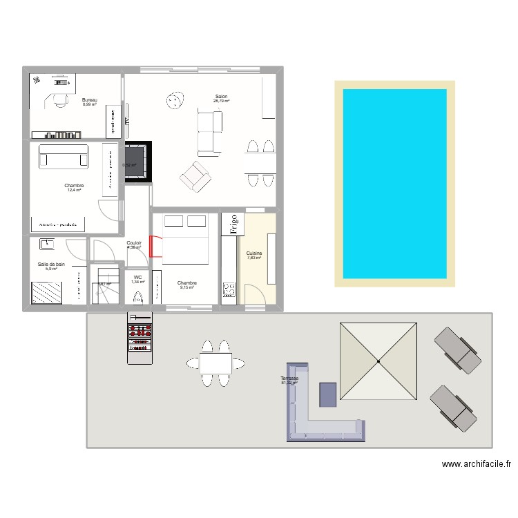 st georges. Plan de 11 pièces et 162 m2