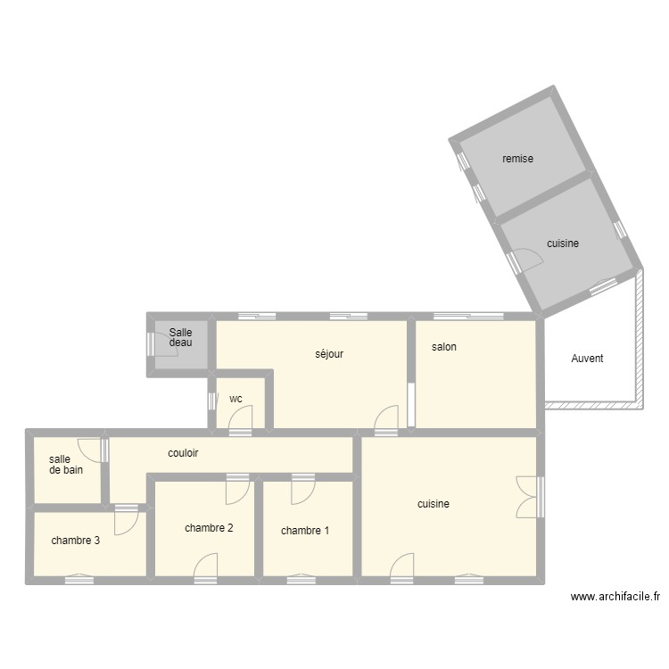 0873. Plan de 12 pièces et 139 m2